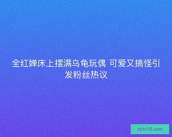 全红婵床上摆满乌龟玩偶 可爱又搞怪引发粉丝热议 全红婵床上摆满乌龟玩偶 可爱又搞怪引发粉丝热议